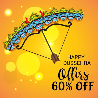 Mutlu Dussehra kutlama.