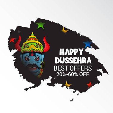 Mutlu Dussehra kutlama.