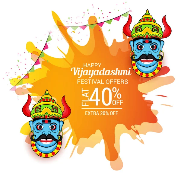 Mutlu Dussehra kutlama.