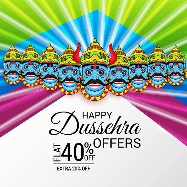 Mutlu Dussehra kutlama.