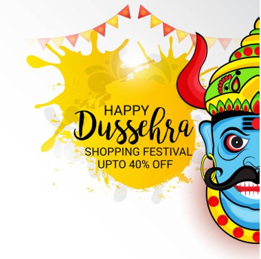 Mutlu Dussehra kutlama.