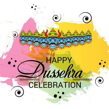 Mutlu Dussehra kutlama.
