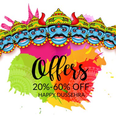 Mutlu Dussehra kutlama.