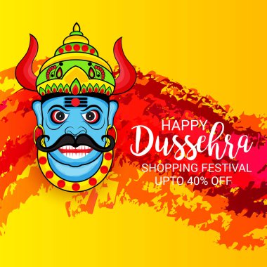 Mutlu Dussehra kutlama.