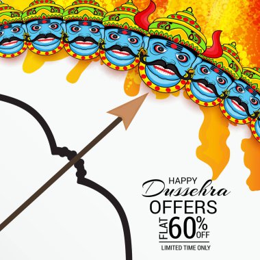 Mutlu Dussehra kutlama.