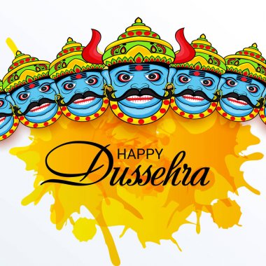 Mutlu Dussehra kutlama.