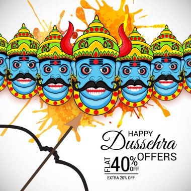 Mutlu Dussehra kutlama.