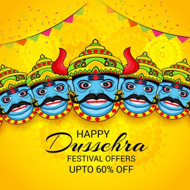 Mutlu Dussehra kutlama.