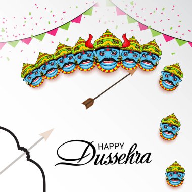 Mutlu Dussehra kutlama.