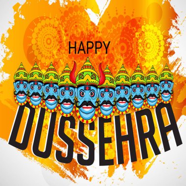 Mutlu Dussehra kutlama.