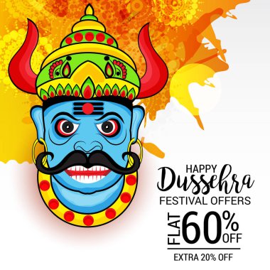 Mutlu Dussehra kutlama.