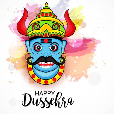 Mutlu Dussehra kutlama.