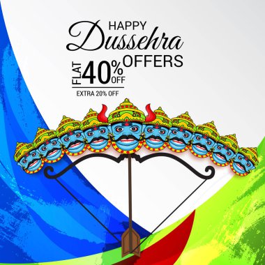 Mutlu Dussehra kutlama.