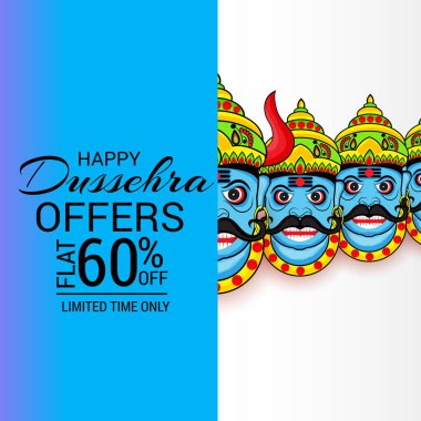 Mutlu Dussehra kutlama.