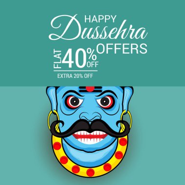 Mutlu Dussehra kutlama.