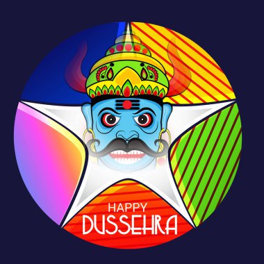 Mutlu Dussehra kutlama.