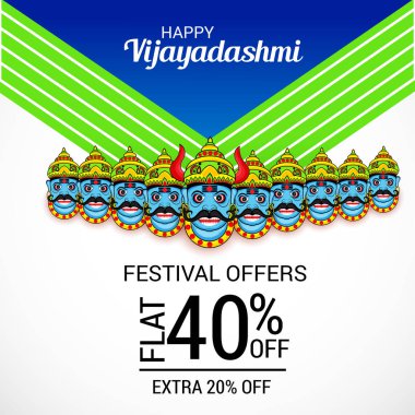 Mutlu Dussehra kutlama.