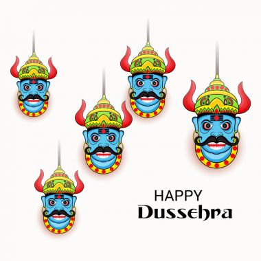 Mutlu Dussehra kutlama.