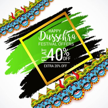Mutlu Dussehra kutlama.