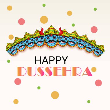 Mutlu Dussehra kutlama.