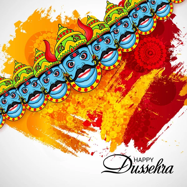 Glad Dussehra firande. — Stock vektor