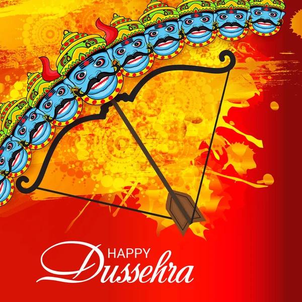 Glad Dussehra firande. — Stock vektor