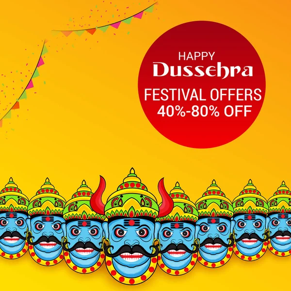 Mutlu Dussehra kutlama.