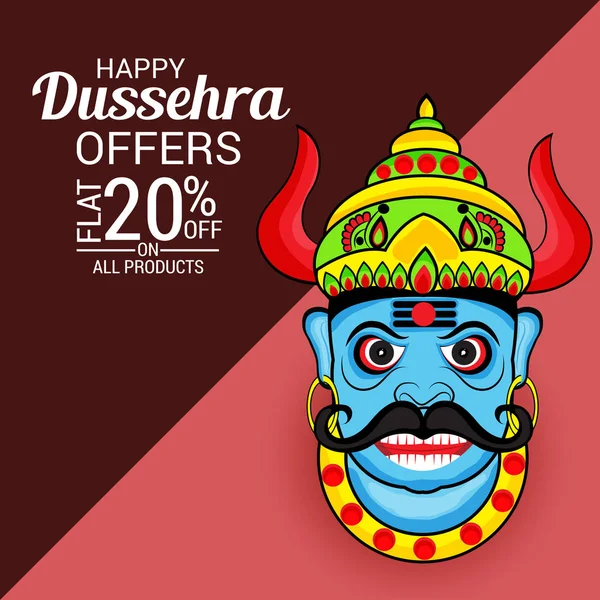 Glad Dussehra firande. — Stock vektor