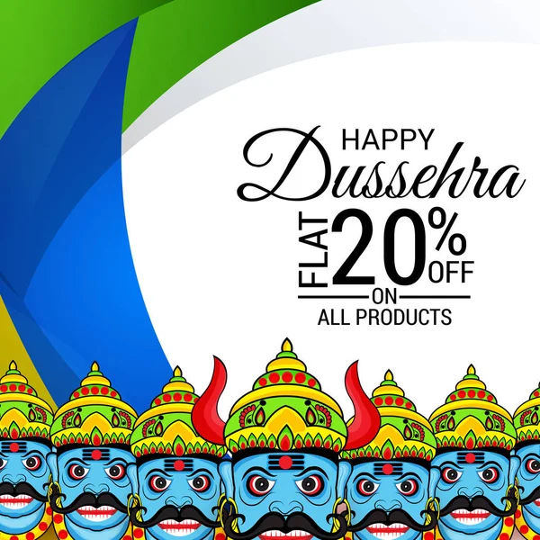 Glad Dussehra firande. — Stock vektor