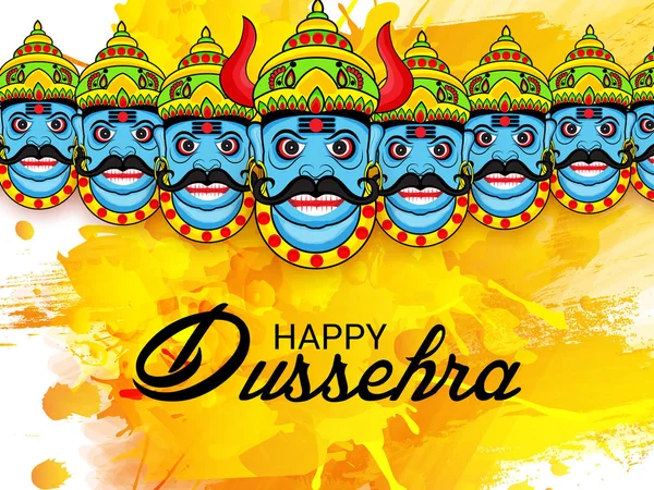 Glad Dussehra firande. — Stock vektor