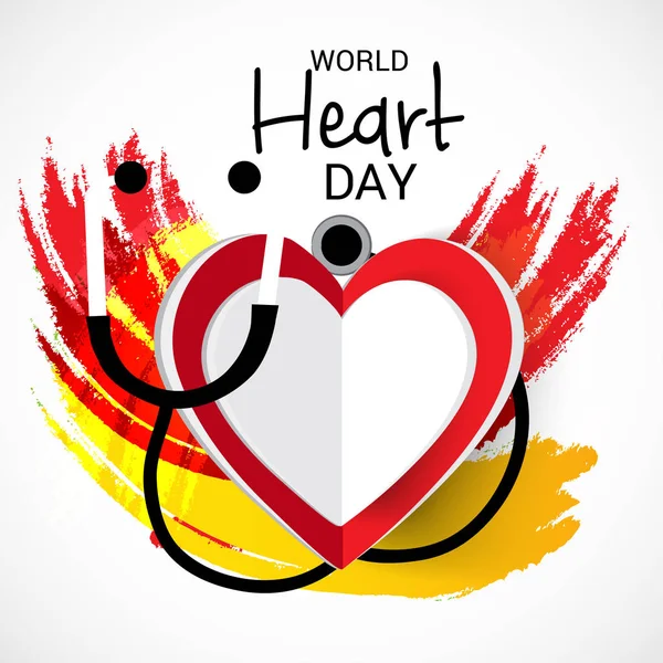 Dia Mundial do Coração. —  Vetores de Stock