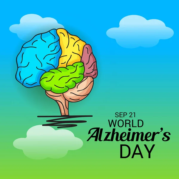 Wereld Alzheimer dag. — Stockvector