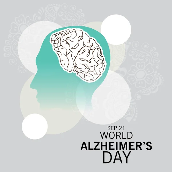 Wereld Alzheimer dag. — Stockvector