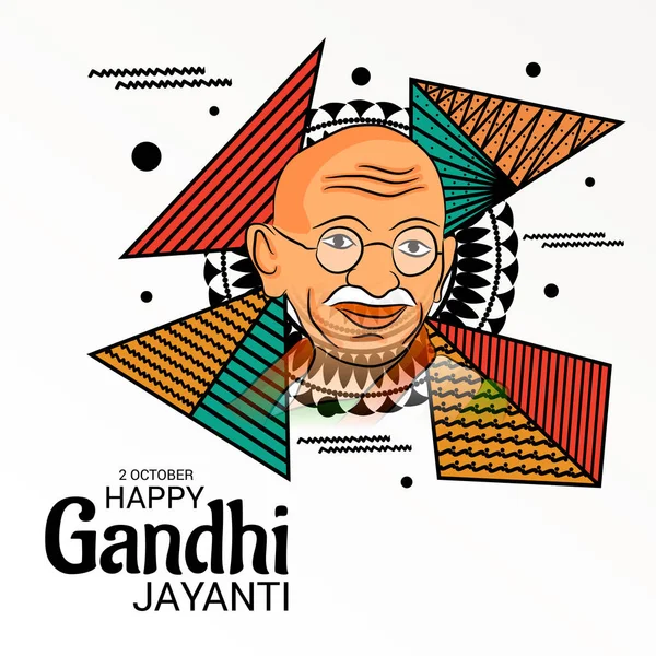 Feliz Gandhi Jayanti . — Vector de stock