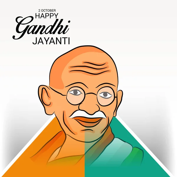 Feliz Gandhi Jayanti . — Vector de stock