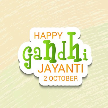 Mutlu Gandhi Jayanti.