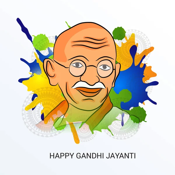 Feliz Gandhi Jayanti . — Archivo Imágenes Vectoriales