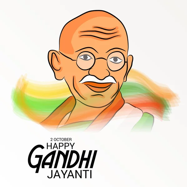 Feliz Gandhi Jayanti . — Vector de stock