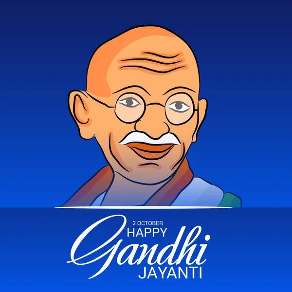 Feliz Gandhi Jayanti . — Vector de stock