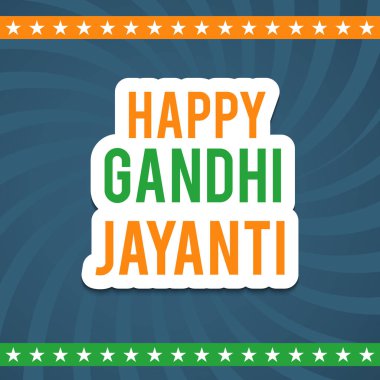 Mutlu Gandhi Jayanti.