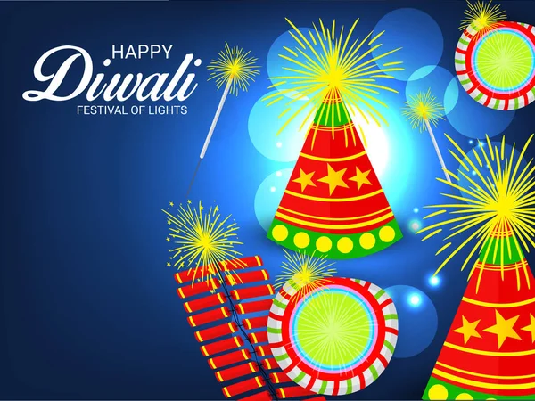 Gelukkige Diwali viering. — Stockvector