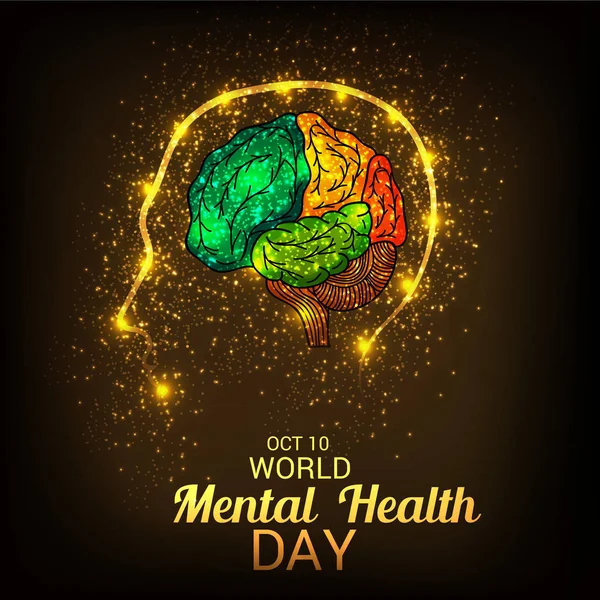 Světový den duševního zdraví — Stockový vektor