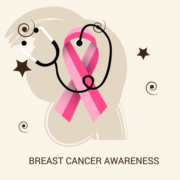 День рака груди . — стоковый вектор