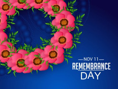 Anma Günü için bir arka plan vektör çizim.