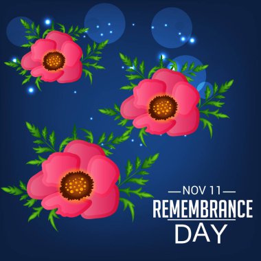 Anma Günü için bir arka plan vektör çizim.