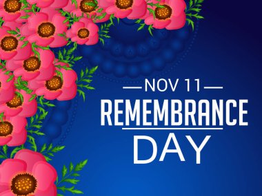 Anma Günü için bir arka plan vektör çizim.