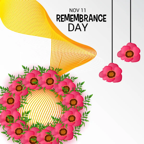 Vector illustration of a Background for Remembrance Day. — Stock Vector