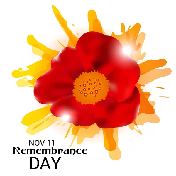 Vector illustration of a Background for Remembrance Day. — Stock Vector