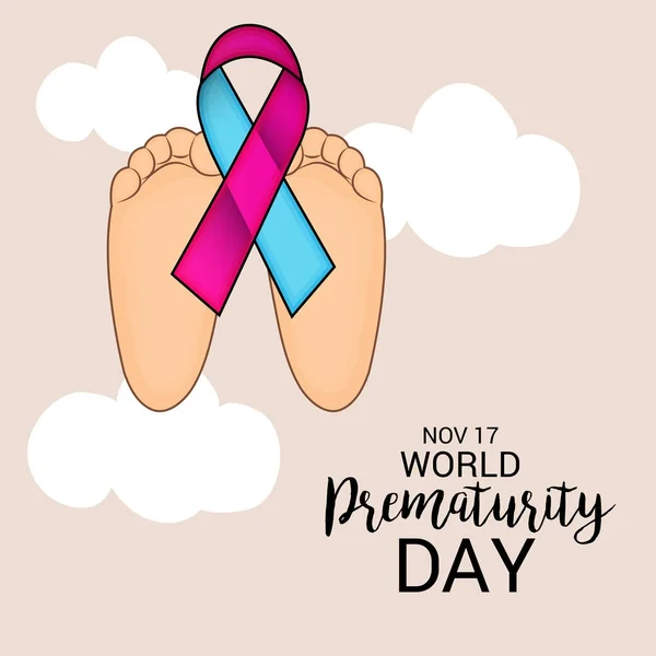 Werelddag van de prematuriteit. — Stockvector