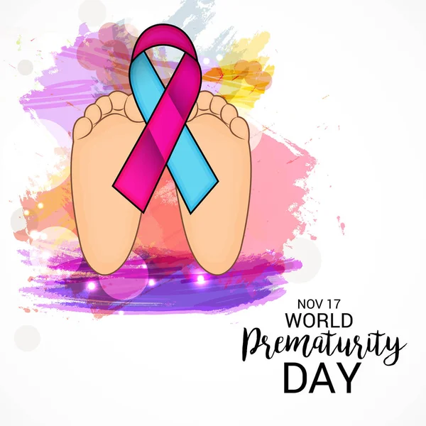 Werelddag van de prematuriteit. — Stockvector
